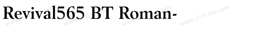 Revival565 BT Roman字体转换